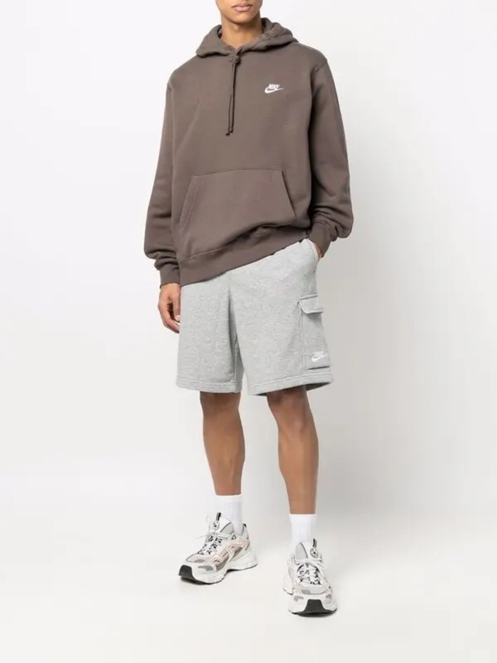 Nike Men’s Embroidered Logo Hoodie Brown NWT $70 Retail Sold Out Color